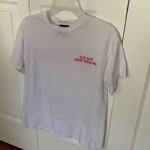 Anti social graphic tee